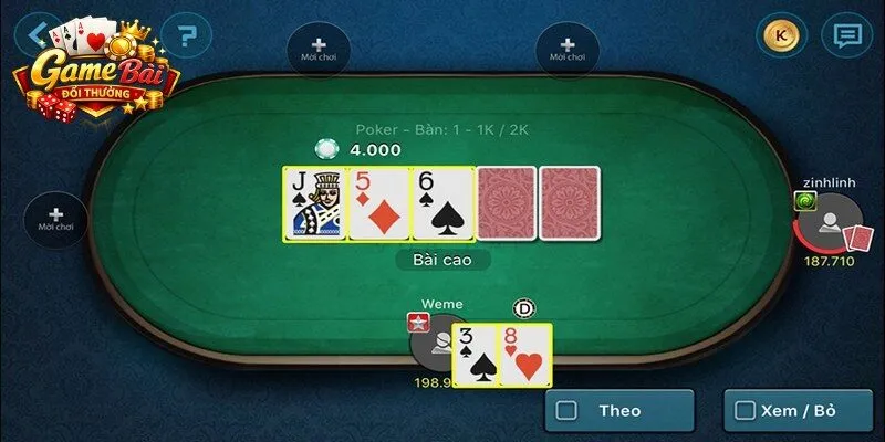 Chiến thuật poker giải ở early stage là chọn bài khởi đầu mạnh